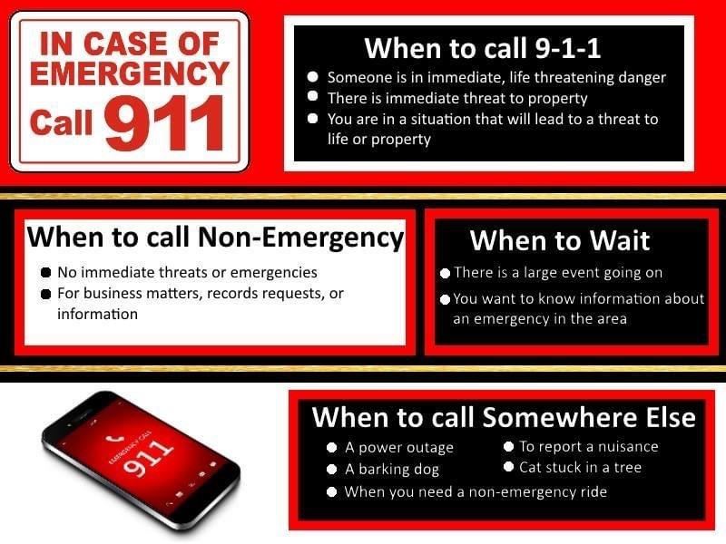 When to call 911
