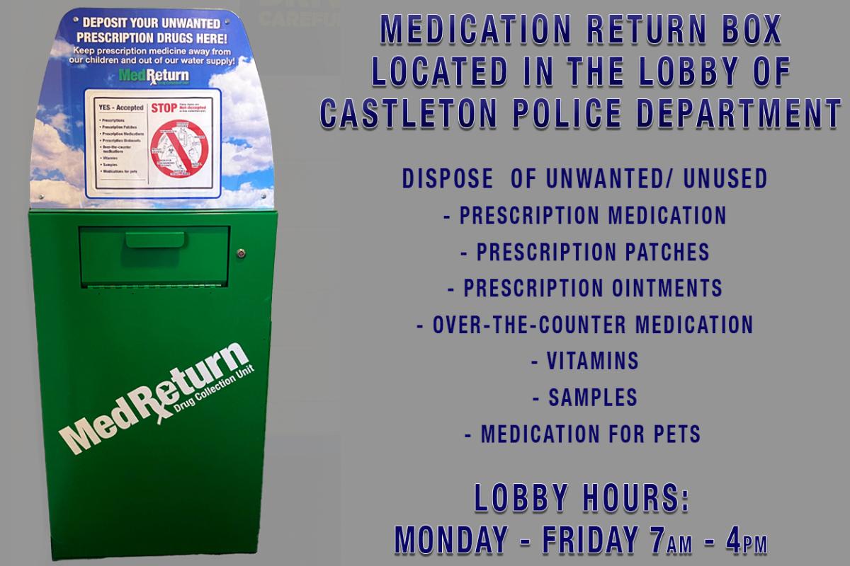 Medication Disposal Drop Box