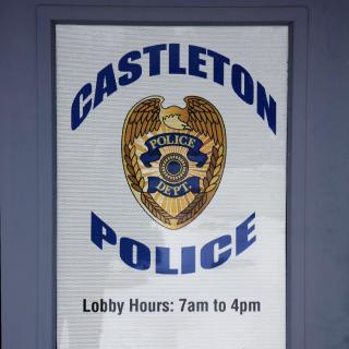 Castleton Police Department Door
