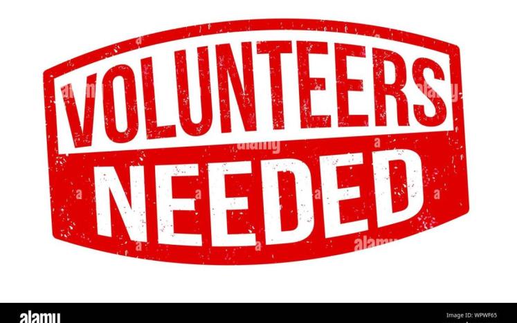 Volunteers needed